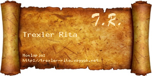 Trexler Rita névjegykártya